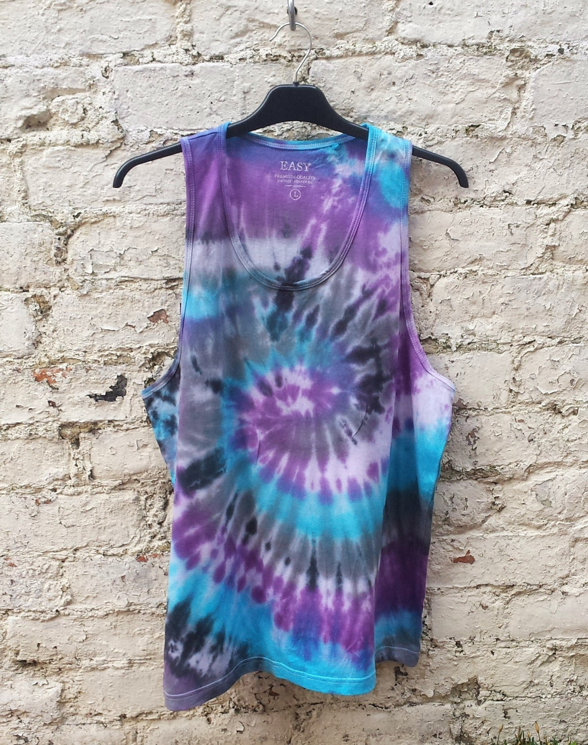 mens tie dye vest top