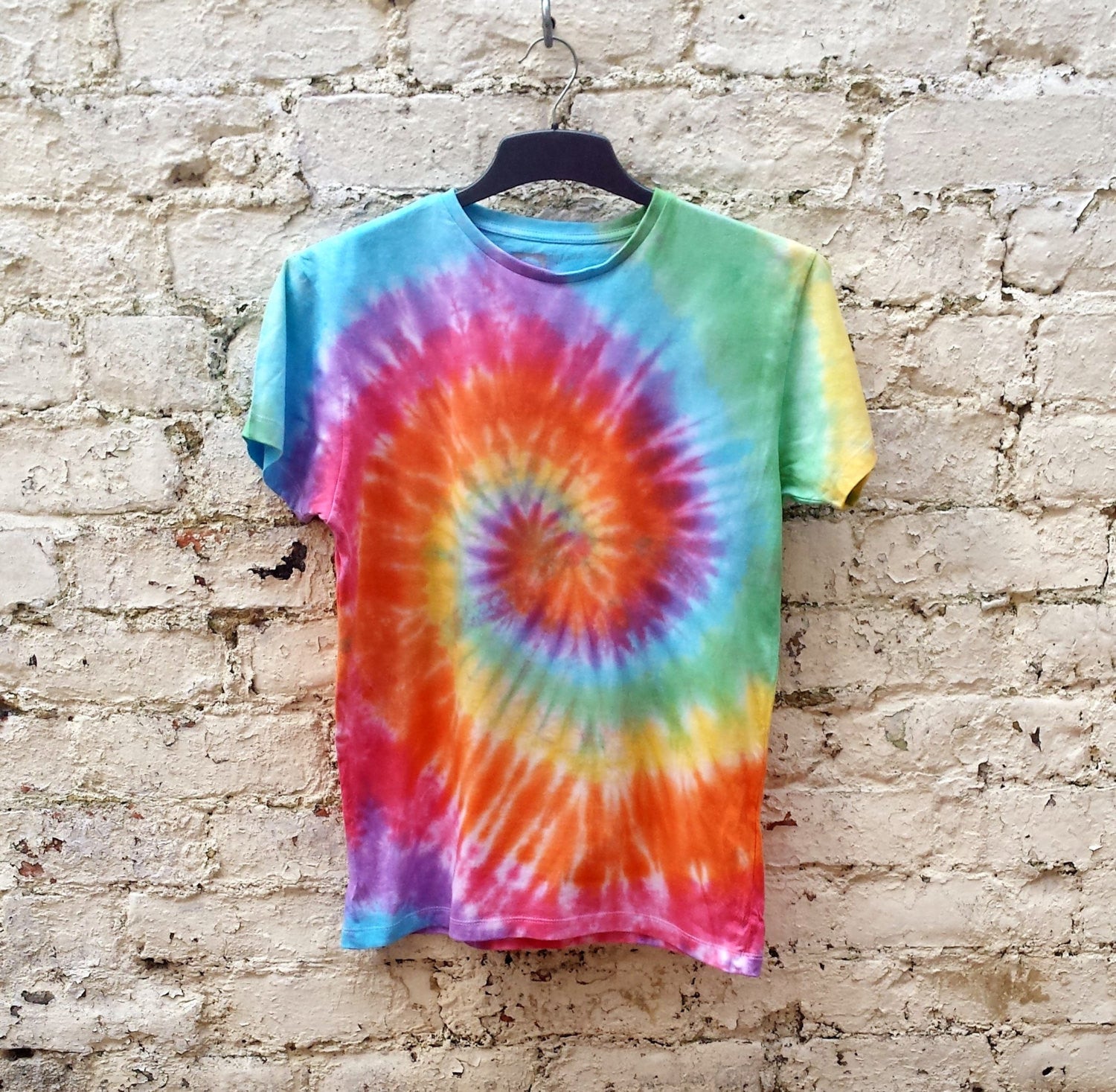 rainbow tie dye t-shirt mens Organic Cotton