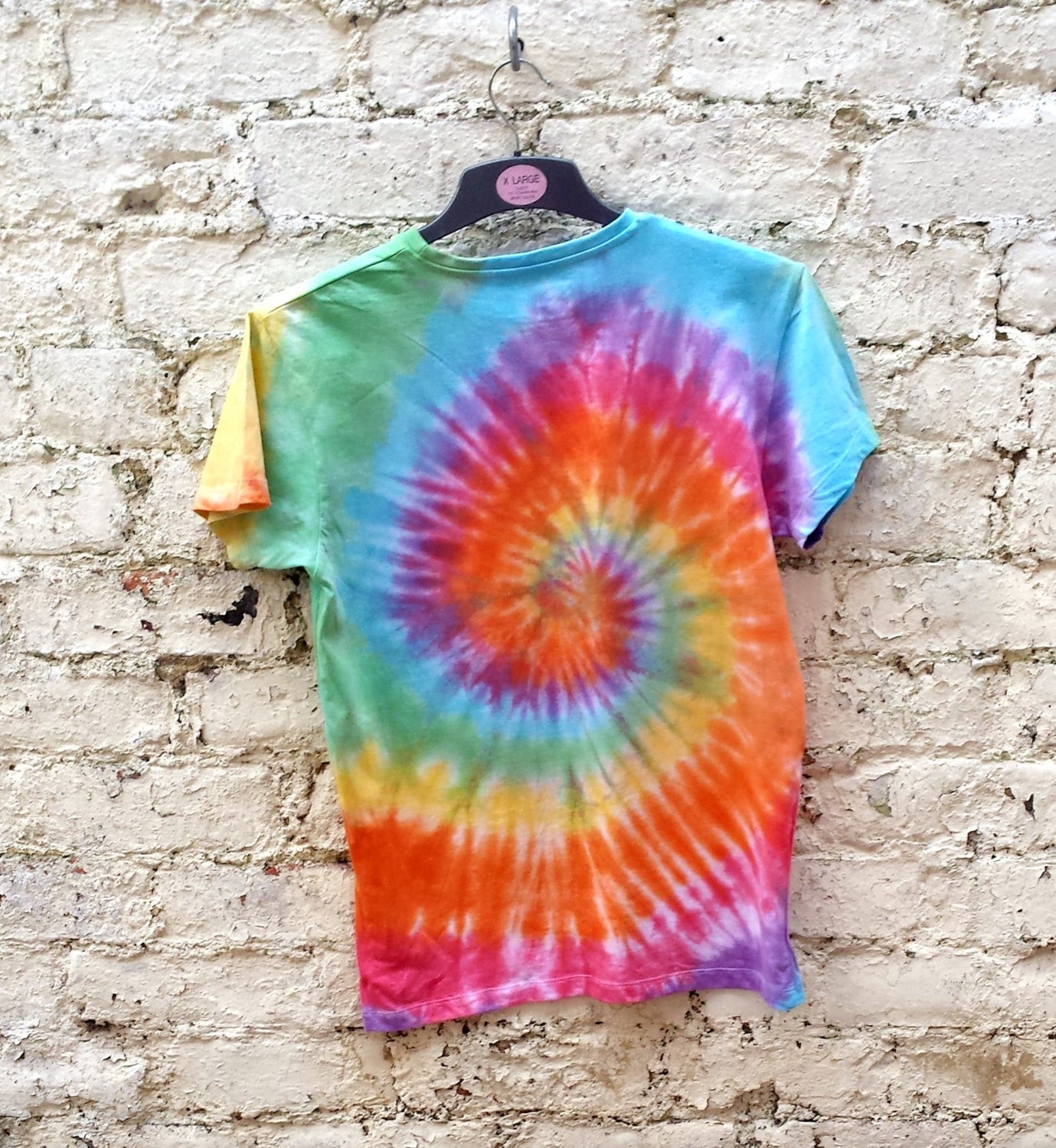 rainbow tie dye t-shirt mens Organic Cotton